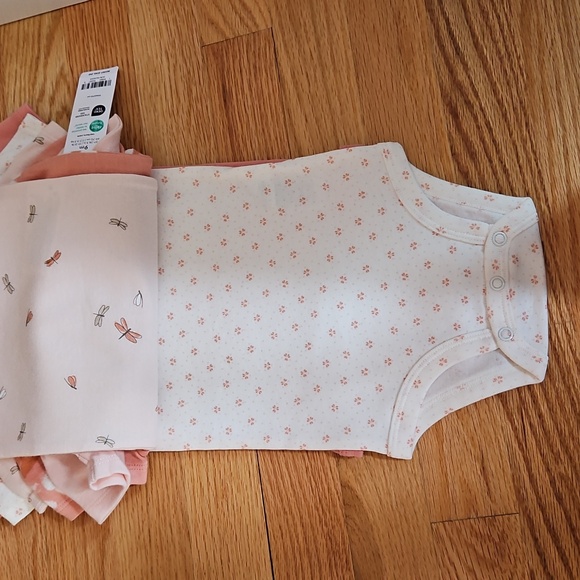 Carter's Soft Pink Floral Bodysuit Set - Picture 5 of 5